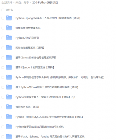 20个python项目源码-颜夕资源网-第17张图片