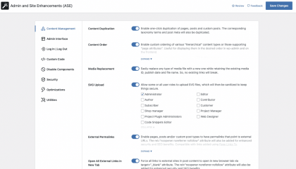 分享一款国外免费的wordpress优化插件：Admin and Site Enhancements (ASE)-颜夕资源网-第16张图片