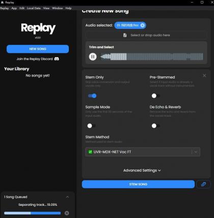 AI 人声伴奏分离软件 Replay 3.3.1-颜夕资源网-第17张图片
